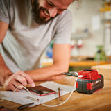 Einhell TC-CP 18 Li USB Solo Power X-Change USB adapter, Einhell 18 V-os akkumulátorokhoz, áramfogyasztók mobil töltéséhez, 2 USB port, akkumulátor nélkül szállítva
