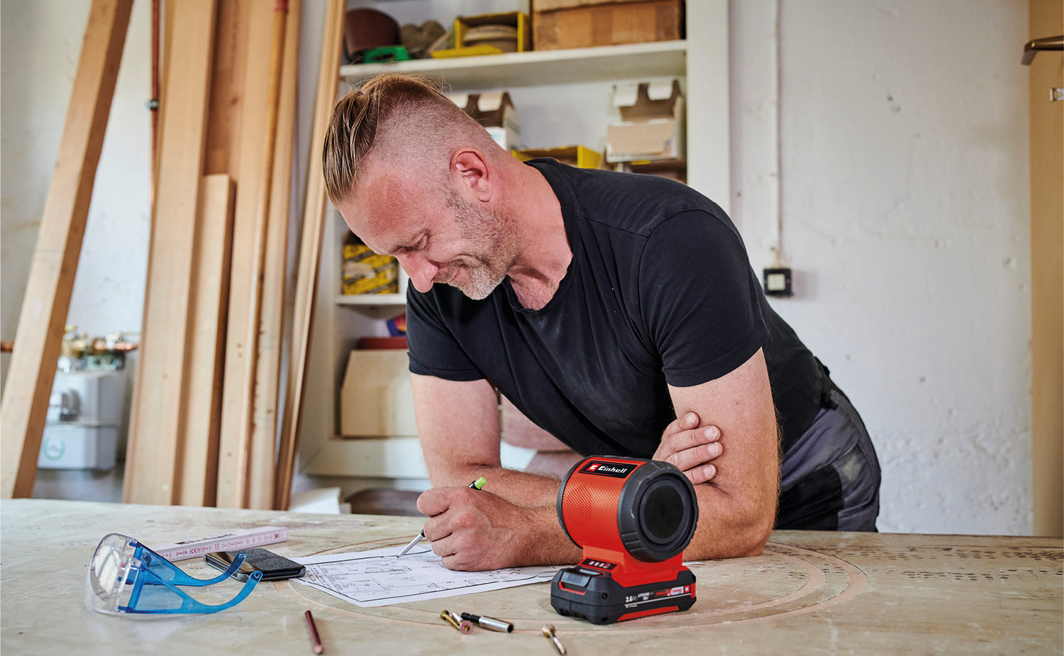 Einhell TC-SR 18 Li BT-Solo Power X-Change akkus hangszóró (lítium-ion akkumulátor, max. 85 dB, Bluetooth, AUX/USB port, intuitív kezelőpanel, akkumulátor és töltő nélkül)