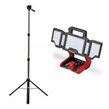 Lanterna fara fir Einhell TP-CL 18/3000 Li Set-Solo Power X-Change,18 V, 3000 lm, cap pivotant, panouri rabatabile, 60 LED-uri, trepied inclus, fara acumulator - imagine 1