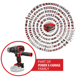 Einhell Professional TP-CD 18/60 Li-i BL Solo Power X-Change akkus ütvefúró-csavarozó, Li-ion, 18 V, szénkefe nélküli motor, 60 Nm, ütési sebesség 32 000 ford/perc, akkumulátor és töltő nélkül szállítjuk