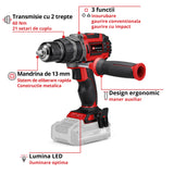 Einhell Professional TP-CD 18/60 Li-i BL Solo Power X-Change akkus ütvefúró-csavarozó, Li-ion, 18 V, szénkefe nélküli motor, 60 Nm, ütési sebesség 32 000 ford/perc, akkumulátor és töltő nélkül szállítjuk