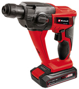 Ciocan rotopercutor pe acumulator Einhell TE-HD 18 Li Kit (1x2.5 Ah Power X-Change (Li-ion, 18 V, 1.2 J, atasament SDS Plus, capacitate de gaurire beton 12 mm, incl. acumulator 2.5 Ah, incarcator, 5 burghie, geanta