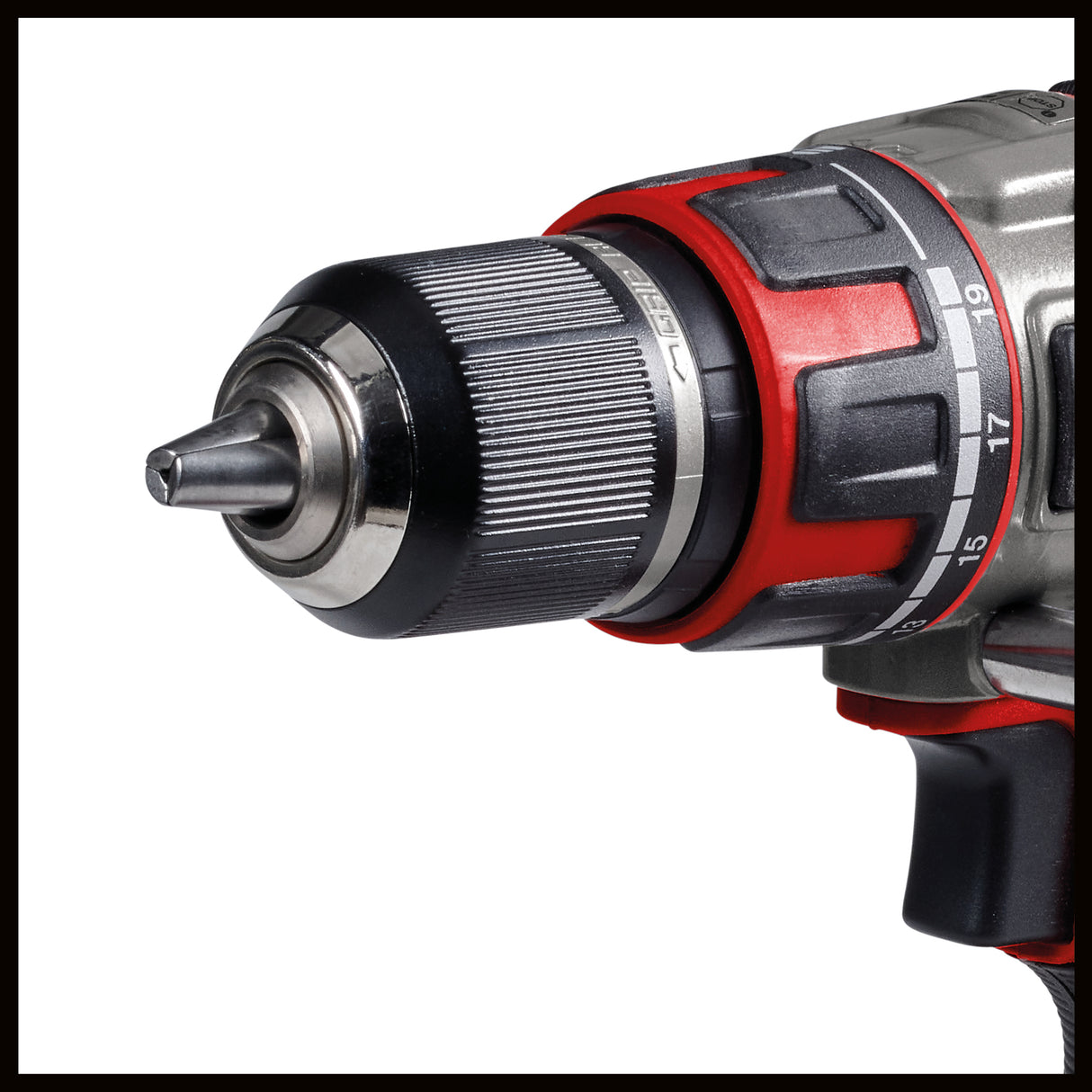Masina de gaurit profesionala fara fir Einhell TP-CD 18/80 Li BL-Solo Power X-Change (18 V, motor fara perii, 80 Nm, mandrina 13 mm, 2 viteze, 19 trepte de cuplu, functie de gaurire, fara acumulator)