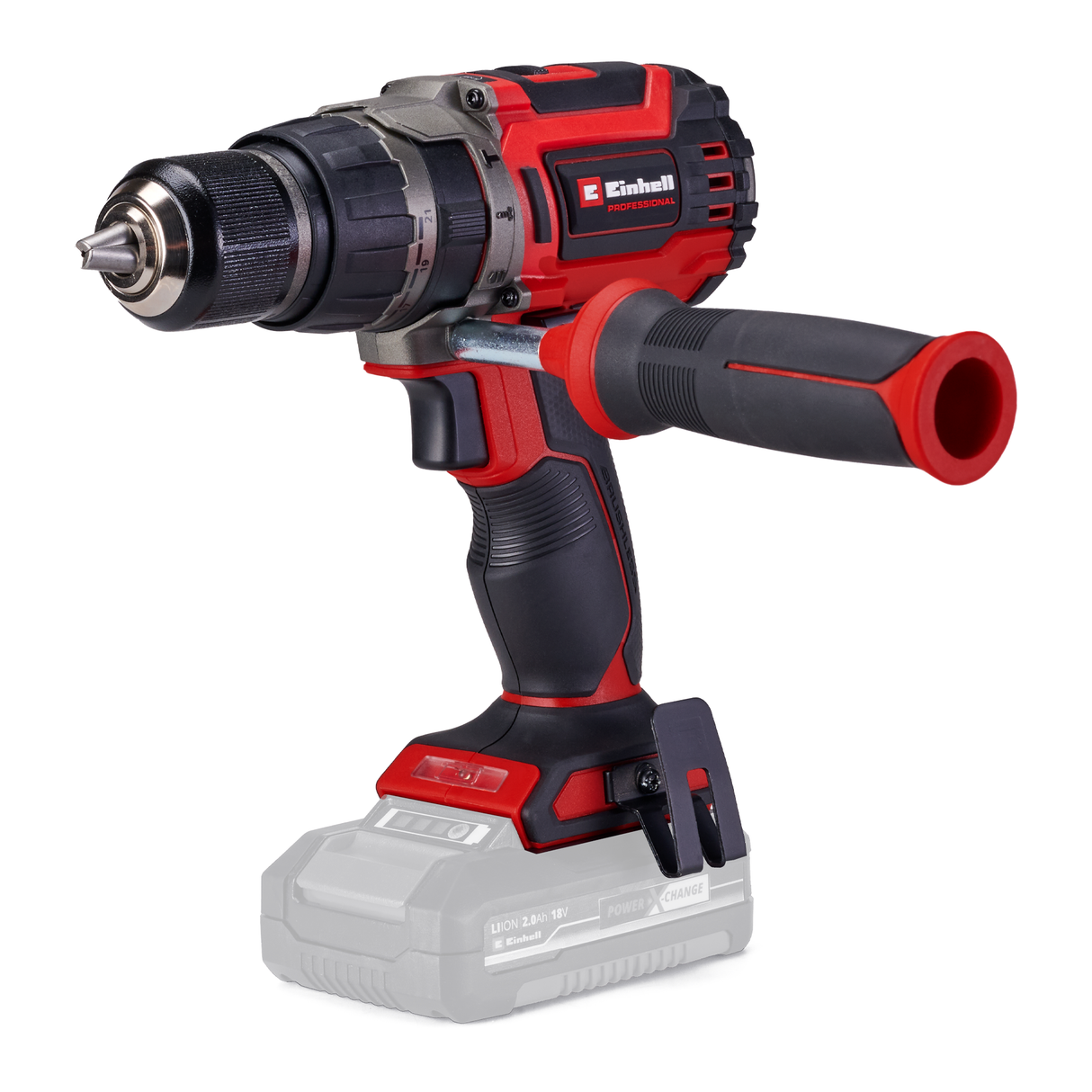 Masina de gaurit cu percutie fara fir Einhell Professional TP-CD 18/70 Li-i BL - Solo (18 V, fara perii, 70 Nm, functie percutie, mandrina 13 mm, 2 trepte, fara acumulator)