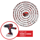 Masina de gaurit cu percutie fara fir Einhell Professional TP-CD 18/70 Li-i BL - Solo (18 V, fara perii, 70 Nm, functie percutie, mandrina 13 mm, 2 trepte, fara acumulator)