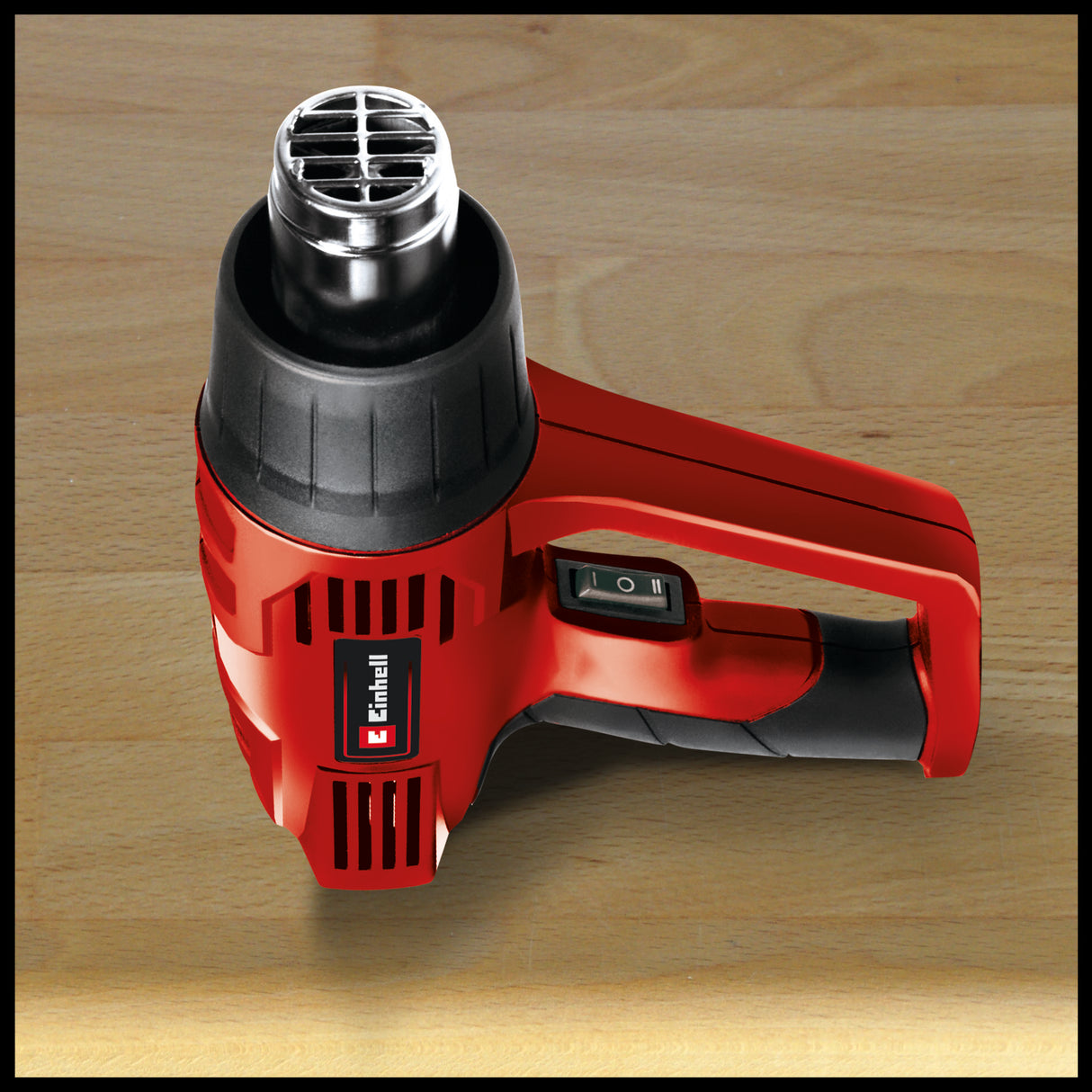 Pistol cu aer cald Einhell TH-HA 2000/1, 2000 W, 2 setari de temperatura 350°/550°C, protectie la supraincalzire, incl. 4 duze si raclete de vopsea
