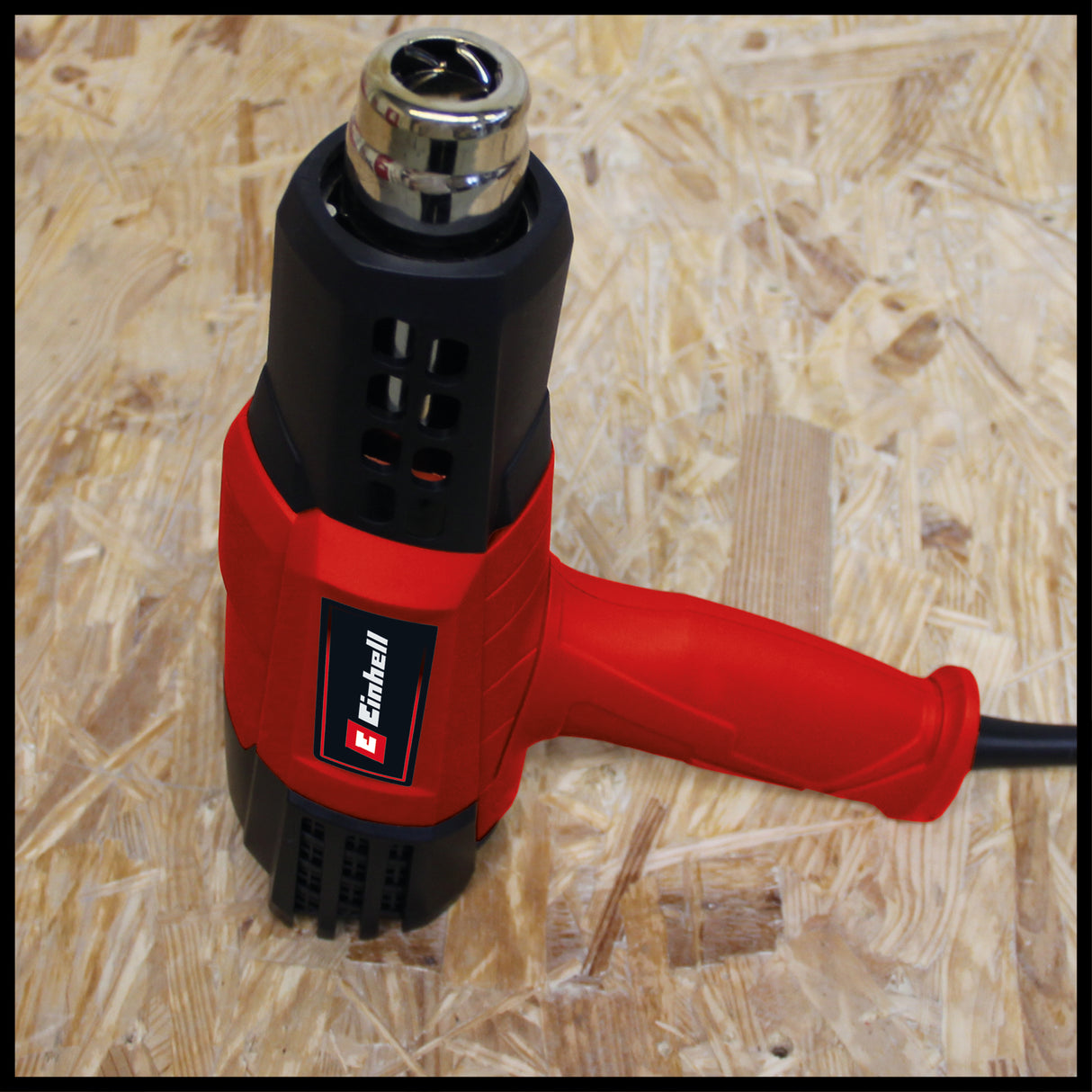 Einhell TE-HA 2000 E hőlégfúvó, 2000 W, 3 hőmérséklet-beállítás 50-550°, légáramlás-kapcsoló, hideg fokozat, széleskörű fúvóka-tartozékokkal