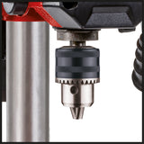 Masina de gaurit Einhell TC-BD 500, 500 W, pana la 2410 rpm, 9 setari de viteza, adancime maxima de gaurire 50 mm, opritor de adancime reglabil, masa de gaurit cu inclinare/rotire si reglare pe inaltime