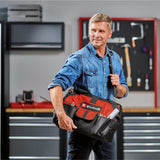 Geanta Einhell 45/29 (pentru scule si accesorii, durabila cu baza intarita, curea de transport, maner de transport, diverse buzunare si compartimente