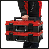 Geanta originala Einhell E-Case SF System, max. 25 kg, depozitare si transport universal pentru scule si accesorii, stivuibila, conectabila, incl. insertie din spuma