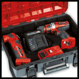 Geanta originala Einhell E-Case SF System, max. 25 kg, depozitare si transport universal pentru scule si accesorii, stivuibila, conectabila, incl. insertie din spuma