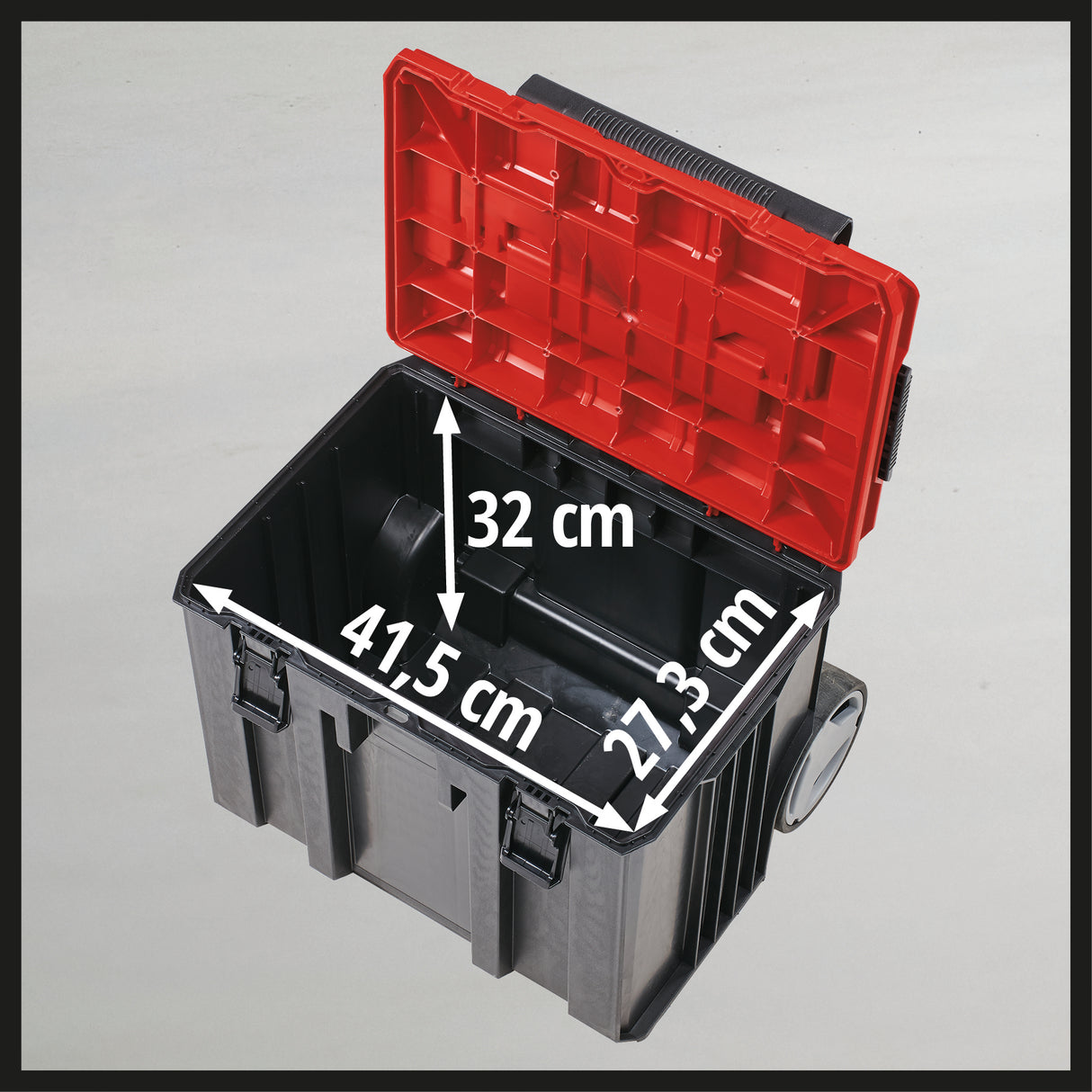 Geanta de sistem originala Einhell E-Case L (max. 120 kg, depozitare si transport universal de accesorii si unelte, stivuibila, conectabila)