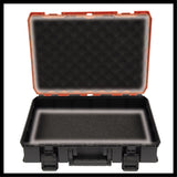 Cutia de sistem Einhell E-Case S-F (pentru depozitarea universala, dimensiuni externe 44x32x13 cm, max. 25 kg incarcatura, rezistenta la stropire, stivuibila, inclusiv insertie de spuma cu grilaj)