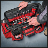 Geanta originala Einhell E-Case, maxim 30 kg, stivuibila, cu inchidere, poate fi combinata cu sistemul Einhell E-Case, depozitare si transport scule si accesorii