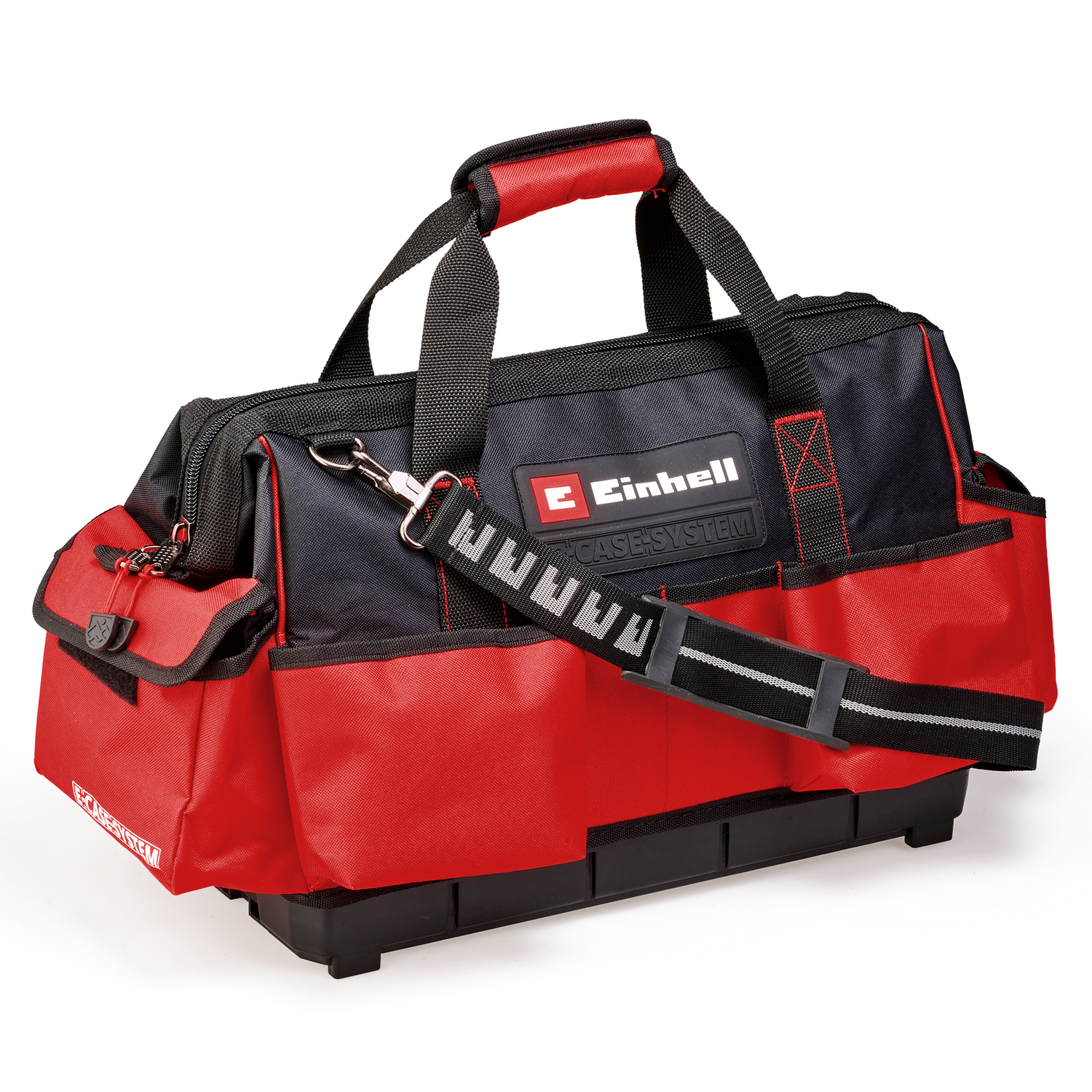 Geanta originala Einhell E-Case, maxim 30 kg, stivuibila, cu inchidere, poate fi combinata cu sistemul Einhell E-Case, depozitare si transport scule si accesorii