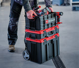 Eredeti Einhell E-Case szerszámosláda, maximum 90 kg, egymásra rakható, zárral, kombinálható az Einhell E-Case rendszerrel, szerszámok és tartozékok tárolására és szállítására