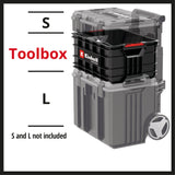 Eredeti Einhell E-Case szerszámosláda, maximum 90 kg, egymásra rakható, zárral, kombinálható az Einhell E-Case rendszerrel, szerszámok és tartozékok tárolására és szállítására