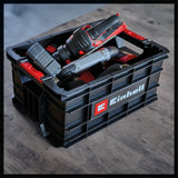 Eredeti Einhell E-Case szerszámosláda, maximum 90 kg, egymásra rakható, zárral, kombinálható az Einhell E-Case rendszerrel, szerszámok és tartozékok tárolására és szállítására