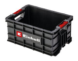 Eredeti Einhell E-Case szerszámosláda, maximum 90 kg, egymásra rakható, zárral, kombinálható az Einhell E-Case rendszerrel, szerszámok és tartozékok tárolására és szállítására