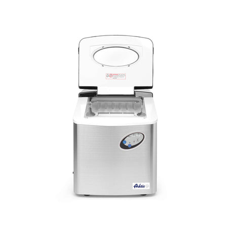 Masina profesionala pentru cuburi gheata, capacitate 15kg / 24h, stocare 4,5 kg cuburi, 160W, corp inox, Hendi Kitchen Line 15