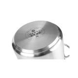 Cratita cu capac 7,5 Lit, 28 cm diametru x 12 cm inaltime, inox, Hendi Profi Line, potrivita si pentru uz profesional