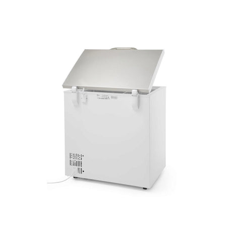 Lada frigorifica profesionala 140 L, interval racire -26 / -18 C, ARKTIC by Hendi, 70 W, corp aluminiu cu izolatie spuma de 70 mm, clasa energetica F, 754x608x845 mm, Clasa energetica F