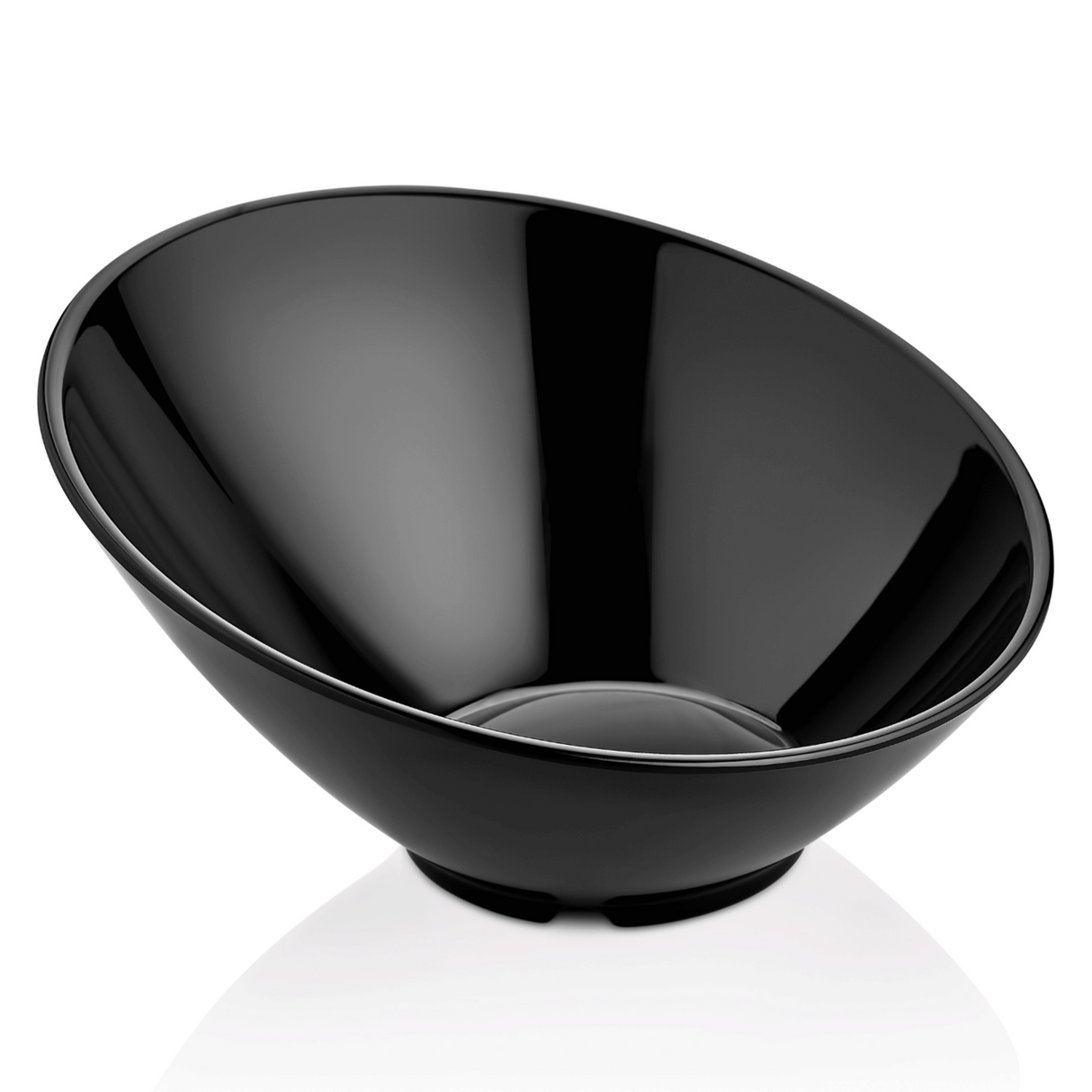 Bol înclinat din melamină, negru, 233x(h)125 mm Fine Dine