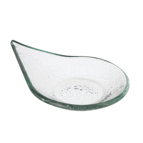 Vas de sticla transparenta picaturi de ploaie Fingerfood Vetro, Fine Dine 80x100mm