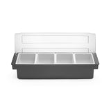 Cutie ingrediente cu 4 compartimente, Bar , 480x150x(H)100mm