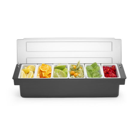 Cutie pentru ingrediente Hendi, 6 recipiente  480x150x(H)100mm