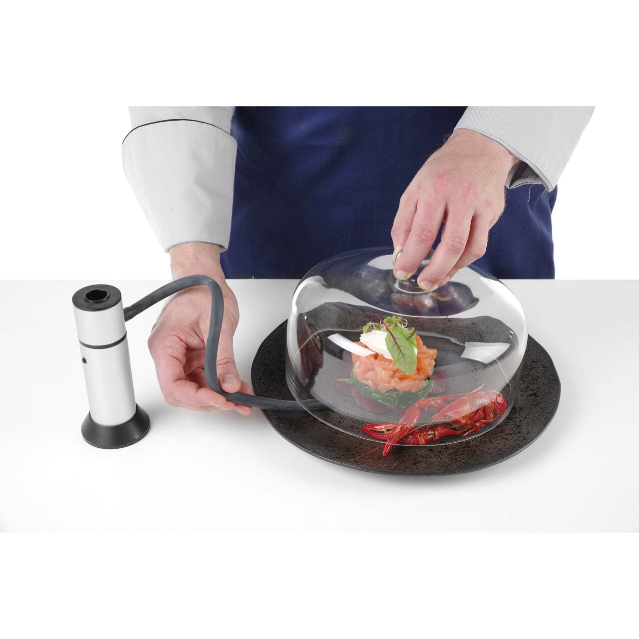 Cloche din sticla, Hendi, 275x(H)140mm, poate fi utilizat in combinatie cu infuzorul de fum