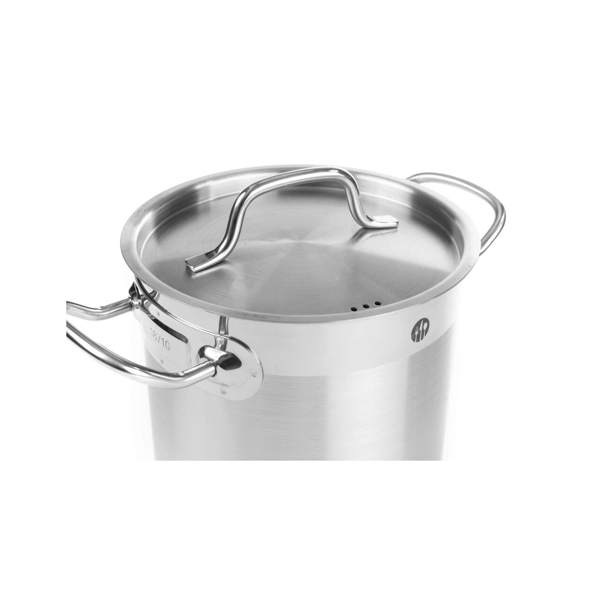 Oala Hendi joasa - cu capac 12,00 Lit 320x(H)150 mm, otel inoxidabil, gama Profi Line