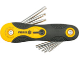TORX KULCSKÉSZLET VOREL 56507 8 RÉSZES, T9-T40, CR-V 