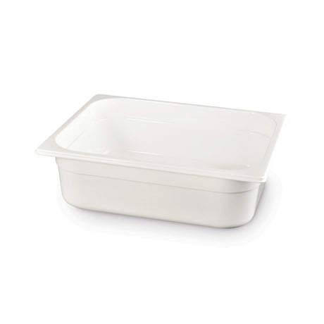 Tava profesionala Gastronorm 1/2 policarbonat alb, 6.5 litri, 100 mm inaltime, Hendi