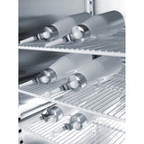 Aparat / sifon frisca, 0,5 litri, corp negru polipropilena, Hendi Kitchen Line, include 3 duze si perie curatare, 80 x 260 mm, Negru