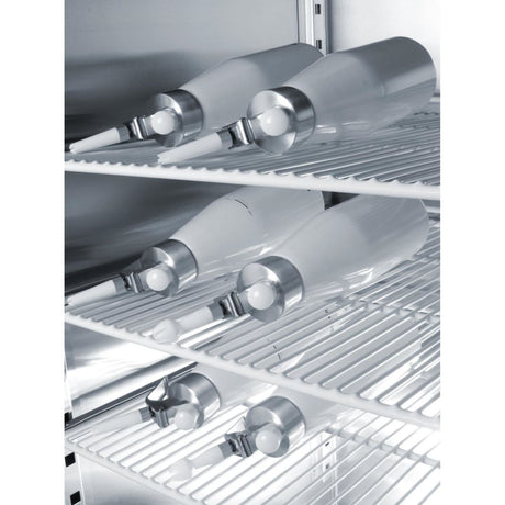 Aparat / sifon frisca, 0,5 litri, corp negru polipropilena, Hendi Kitchen Line, include 3 duze si perie curatare, 80 x 260 mm, Negru
