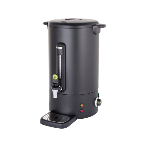 Boiler pentru bauturi fierbinti 9 litri, inox, negru mat, termostat 0-100 gr C, 950 W, Concept Line Hendi, 307x330x(H)450 mm