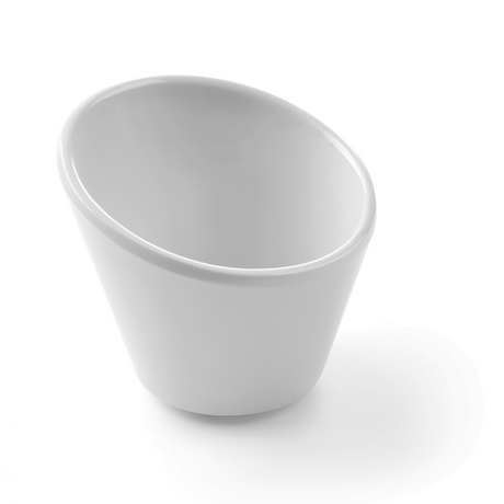 Bol oblic, melamina alba - 97x97x(H)80 mm, Hendi Velocity