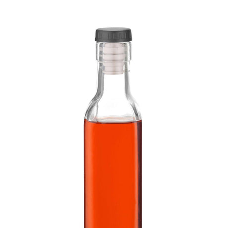 Dop cu capac negru, set de 6 buc.