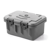 Container termo- izolat catering GN 1/1, incarcare frontala, marime interioara GN 1/1 - H 20 cm, Amerbox, dimensiuni exterioare 630x440x(H)305 mm