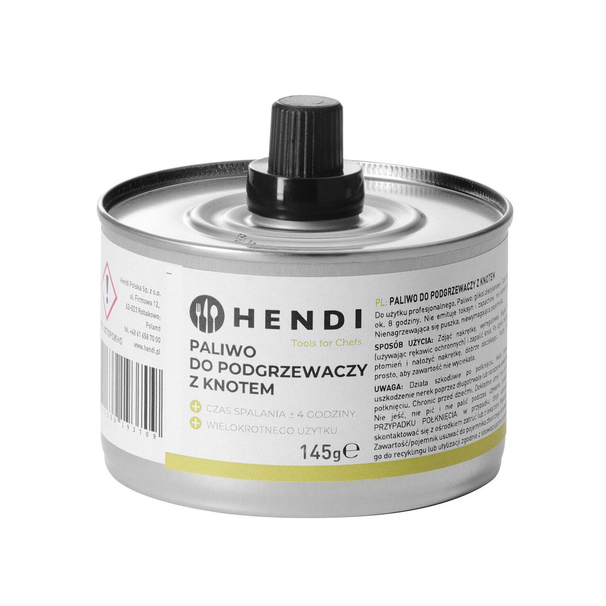 Combustibil lichid cu fitil  HENDI, timp de ardere aprox. 4 ore, 24 buc
