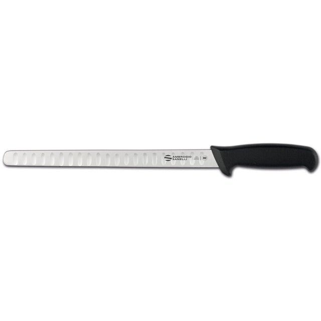 Cutit Supra pentru somon, Ambrogio Sanelli, lama canelata, (L) 420 mm