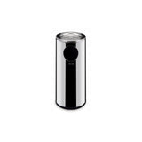 Cos de gunoi cu scrumiera, capacitate 33 litri, Inox, diametru 135 mm, baza din cauciuc antiderapant, interior/exterior, 240x(H)660mm