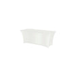 Fata de masa tip husa, alba pentru masa dreptunghiulara, Hendi, 1500x760x(H)730mm, 90% micro poliester / 10% elastan