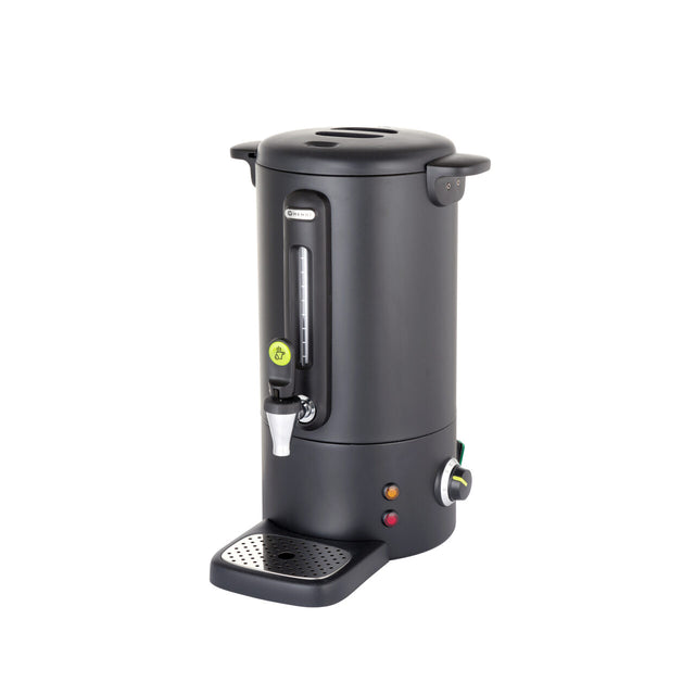 Boiler pentru bauturi fierbinti 9 litri, inox, negru mat, termostat 0-100 gr C, 950 W, Concept Line Hendi, 307x330x(H)450 mm
