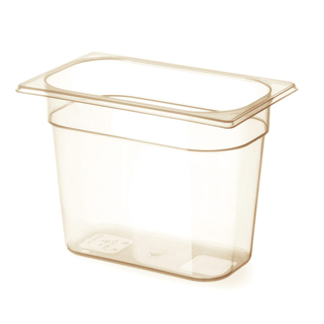 Tava gastronorm GN 1/4 din policarbonat, Hendi, 1.7 litri, 265x162x65(h)mm, BPA free, rezistenta la temperaturi -40 pana la 150 C, rezistenta mare la impact