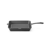 Tigaie grill din fonta, HENDI, negru,250x250x(H)50mm