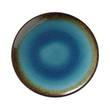 Farfurie Fine Dine, colectia Lazur, diametru 207 mm, portelan decorat manual