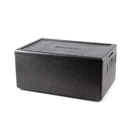 Cutie termoizolanta cu capac pentru transport, 40 lt, GN1/1, interior 538x338x(H)234mm, Hendi Kitchen Line, spuma polipropilenica, exterior 600x400x(H)285 mm