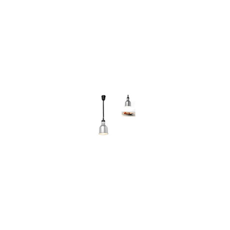 Lampa de incalzire cilindrica, argintie ø175x(H)250